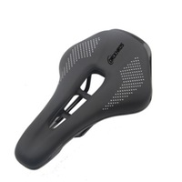 Bicycle Cushion Mountain Bike Road Bike Seat Hollow Breathable Comfortable Saddle all Black_24*14.8*4.5