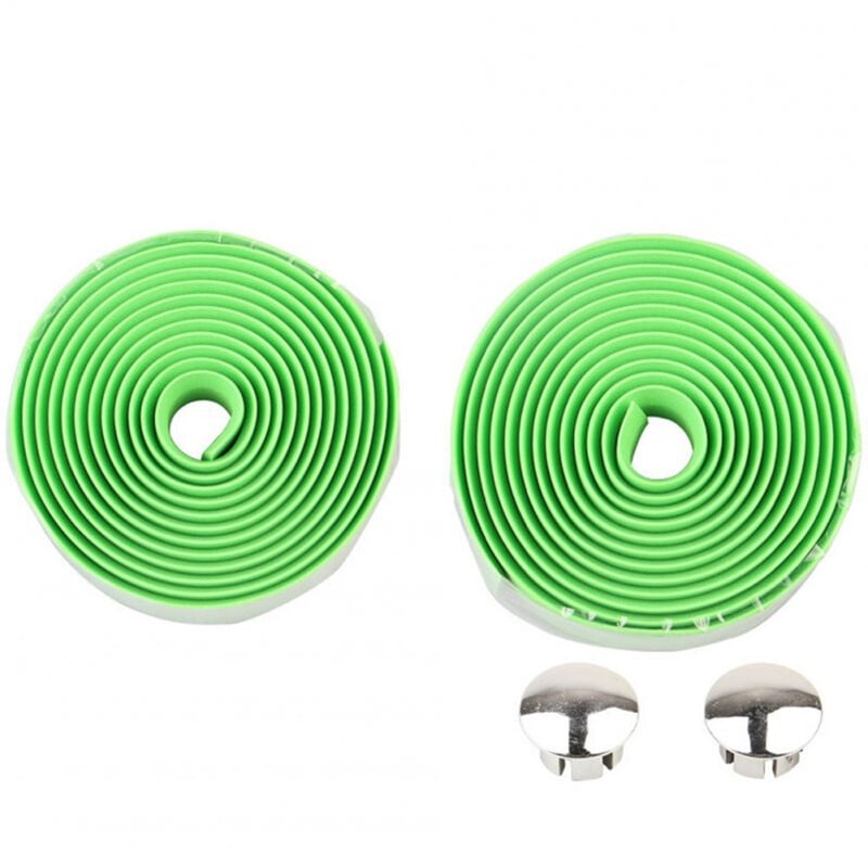 Bicycle Handlebar Tape Steering Wheel Cover Road Bike Cycling Handle Non-slip Belt Rubber Tape Bike Accessories green