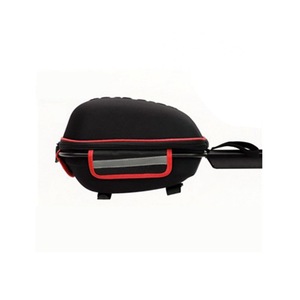 Bicycle Hard Cover Detachable Shell Package Tail Box with Mountain Bike Rack Bag Black red_28.5*19*18.5cm