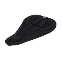 Bicycle Saddle Seat Cover Thickened Soft Silicone 3D Gel Pad Cushion Cycling Bike Saddle Protector BLACK COLOR