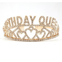 Birthday Queen girl Rhinestone Tiara/ Birthday Gifts Party Favors