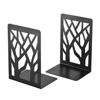 Black Metal Non-Slip Bookend Bracket Heavy Book End Office Book Stopper Desk Organizer Book Holder Bookends Office Accessories