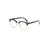 Blue Light Blocking Myopia Glasses Semi-Rimless Lens Eyewear Frame - 2