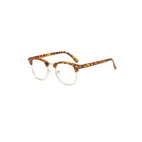 Blue Light Blocking Myopia Glasses Semi-Rimless Lens Eyewear Frame - 4