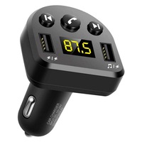 Bluetooth FM Transmitter Car Kit Wireless Modulator Handsfree USB Flash Drive MP3 Player 2 Ports USB Car Charger