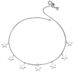 Bright Stars Chain Anklets for Women Silver plating ?Fashion Leg Jewelry Bracelet for Foot