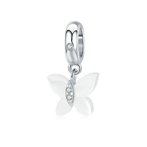 Butterfly Pendant Charm for Women Bracelet and Necklace Silver plating Fashion Jewelry
