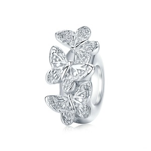 Butterfly Stopper Charm Fit for Bracelet Silver plating Fashion Jewelry