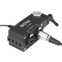 BY-MA2 Dual-Channel XLR Audio Mixer with 6.35mm input & 3.5mm Jack for DSLR Cameras (Black)