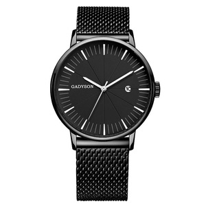 Calendar Casual Style Men Wristwatch Full Steel Luminous Display Quartz Watch