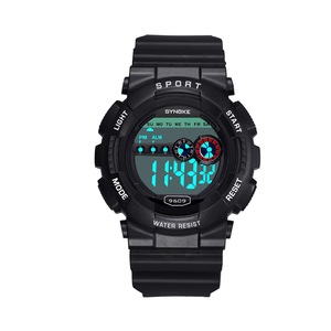 Camouflage Electronic Watch Men's Multifunctional Outdoor Sports Watch - BLACK