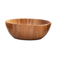 Candy Fruit Saucer Dessert Dinner Bread Wooden Rice Storage Bowls Plate Salad Bowl