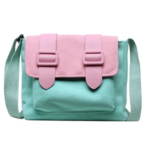 Canvas Casual Crossbody Bag Street Shoulder Handbag Pouch Women Hit Color Daily Classic Elegant Crossbody Shoulder Bag