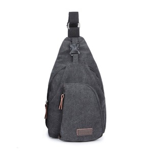 Canvas Chest Travel Bag CrossBody Messenger Sling Shoulder Backpack Universal BLACK COLOUR