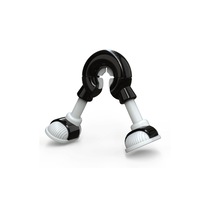 Car Back Seat Headrest Hanger Holder Hooks - BLACK WHITE