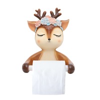 Cartoon Animal Home Toilet Paper Box Decorative Chart Drum Toilet Tissue Box Wall Hanging