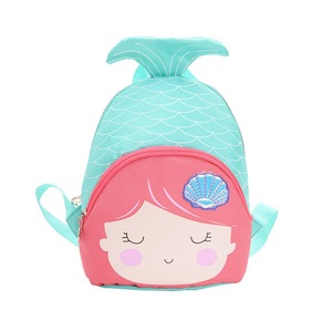 Cartoon mermaid child girl backpack fishtail cute mini school bag Kindergarten Schoolbag fashion shoulder bag For Kids