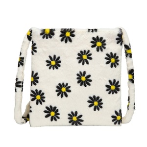 Casual Messenger Bag Women Plush Shoulder Crossbody Satchel Animal Print Handbag Youth Ladies Simple Versatile Bag