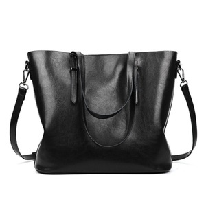 Casual PU Shoulder Bag Ladies Handbag Messenger Bag (Black)