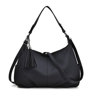 Casual PU Shoulder Bag Ladies Handbag Messenger Bag with Tassel