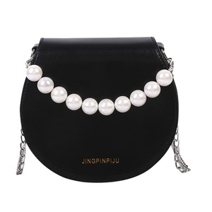 Casual Women PU Leather Crossbody Bag Female Pearl Elegant Messenger Shoulder Handbags Women Handbag Ladies Fashion