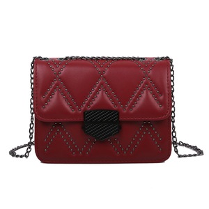 Casual Women Shoulder Crossbody Bag PU Leather Retro Female Girls Rivet Fashion Messenger Flap Small Handbags