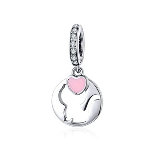 Cat Jewelry Silver plating Pendant Charm Openwork Kitty Pet Animal Charms for Women DIY Jewelry