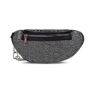 Chain-strap Single Shoulder Bag Ladies Handbag Messenger Chest Bag (Silver)
