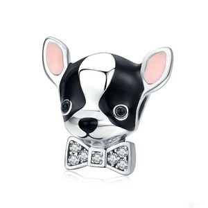 Chihuahua Dog Charm Fit Bracelet & Bangle Silver plating Jewelry