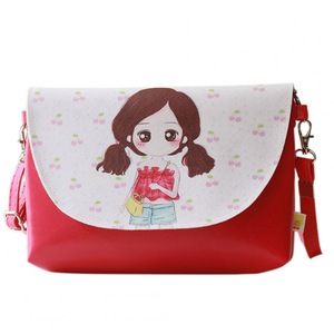 Children Girl Shoulder Bags Cartoon Printing Mini PU Leather Crossbody Princess Messenger Bag No 2