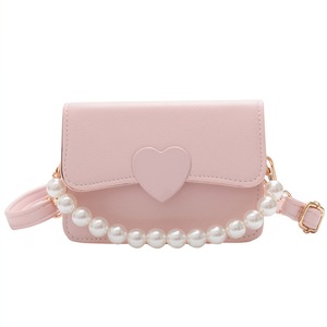Children's Mini Handbag Autumn Winter Girls Crossbody Bag Kids Small Coin Pouch Purse Kids Party Pearl Hand Bags Gift