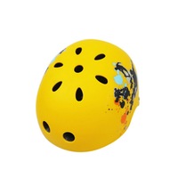 Children Skateboard Helmet Skating Stunt Bike Crash Protective Safety Helmet CE Authentication Exquisite Applique Style sub yellow sports_M