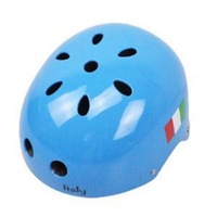 Children Skateboard Helmet Skating Stunt Bike Crash Protective Safety Helmet CE Authentication Exquisite Applique Style Blue tricolor flag_XL