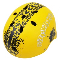 Children Skateboard Helmet Skating Stunt Bike Crash Protective Safety Helmet CE Authentication Exquisite Applique Style Yellow and black_XXL