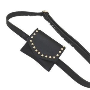 Children Toddler Small Waist Bag Belt Bag Purse Kid Girl PU Leather Rivets Fanny Pack Solid Mini Hip Bum Bag Pouch