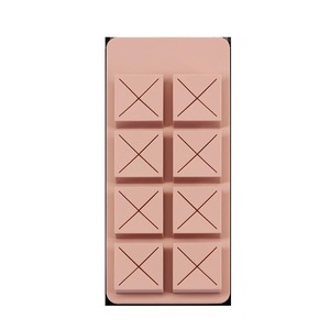 Chocolate Lipstick Storage Box Simple 8 Grid Desktop Jewelry Box Make up Storage Box Cosmetic Bag PINK COLOR