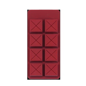 Chocolate Lipstick Storage Box Simple 8 Grid Desktop Jewelry Box Make up Storage Box Cosmetic Bag RED COLOR