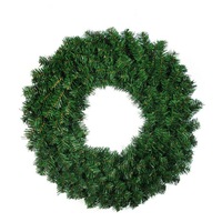 Christmas Encrypted Rattan Double Ring Wreath Door Ornament