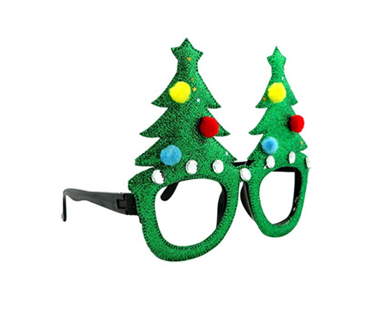Christmas Ornaments Glasses Frames Evening Party Toy Xmas Gifts Decoration Without Lenses - 1