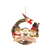 Christmas Ornaments Pendants Tree Decoration Drop Santa Claus Snowman Toy Kids Gifts Party Supplier Home Decoration
