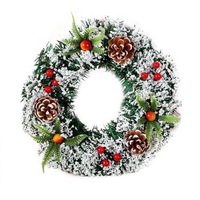 Christmas Wreath Decor For Xmas Party Door Wall Hanging Home Garland Ornament Christmas Decorations