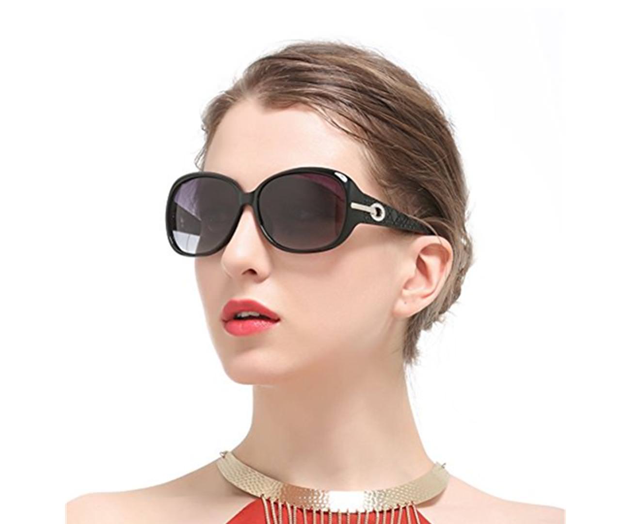 Classic Style Diamond Pattern New Polarized Sunglasses