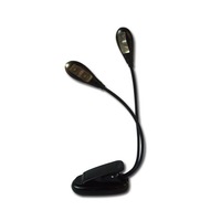 Clip on LED Book Lights, USB and AAA Battery Operated, Reading Lamp in Bed, 4 Brightness Levels, ideal for Bookworms, Piano Player, Kids, Travel