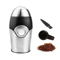Coffee Grinder Electric - Small & Compact Simple Touch Blade Mill - Automatic Grinding Tool Appliance for Whole Coffee Beans, Spices, Herbs & Nuts