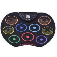 Color Hand Roll Drum Roll Up Drum Beginner Children Percussion Instrument USB Hand Roll Electronic Drum