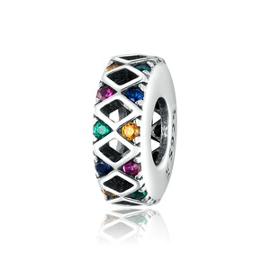 Colorful Flags Simple Silver plating Charm for Bracelet Jewelry