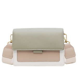 Contrast color Pu Leather Crossbody Bags For Women Travel Handbag Fashion Simple Shoulder Simple Bag Ladies Cross Body Bag