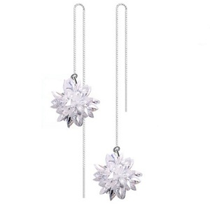 Copper Earrings Fashion Exquisite Beautiful Flowers Lovely Princess Jewelry