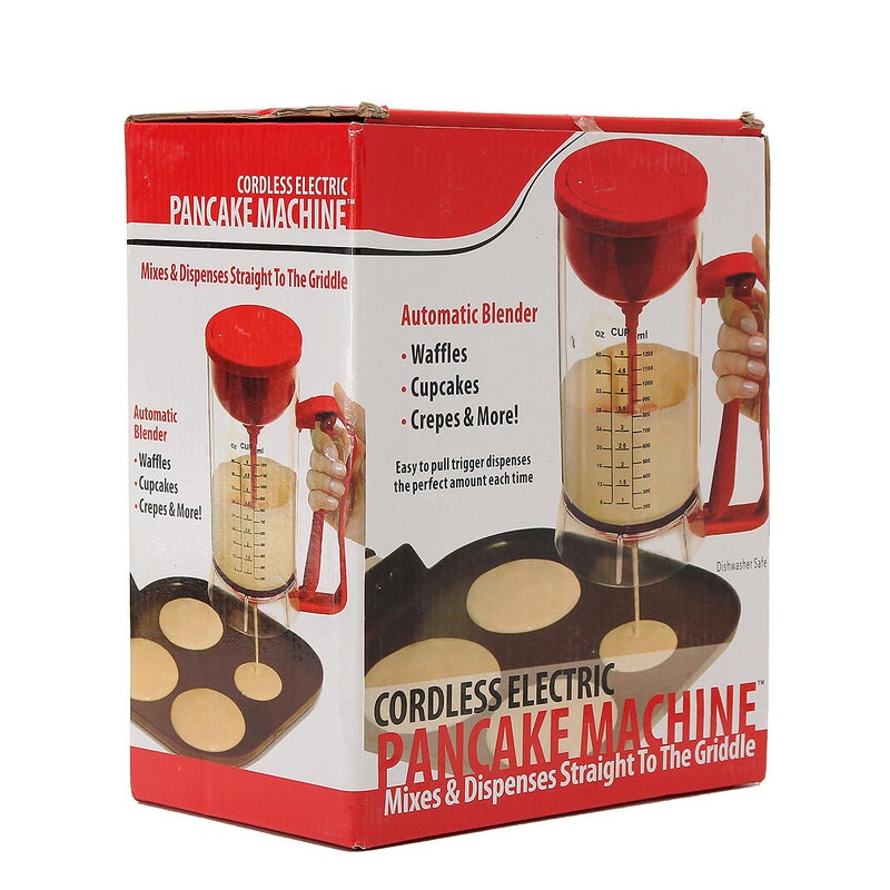 Great Choice Products Pancake Batter Dispenser, Electric Cupcakes Batter  Mixer Cordless Battery Powered Waffle Batter Maker