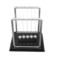 Creative Crafts Birthday Gift European-style Bedroom Office Newton Pendulum Desktop Decorations-Black